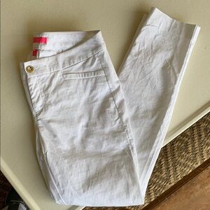Lilly Pulitzer Kelly Skinny Ankle Pant Resort White Size 6